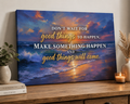 Don't Wait for Good Things – Inspirational Coastal on 16"x30"x1.5 Canvas Wall Art